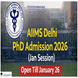 AIIMS Delhi PhD Admission 2026 (Jan Session) Open Till January 26; Check Detailed Fee Structure Here